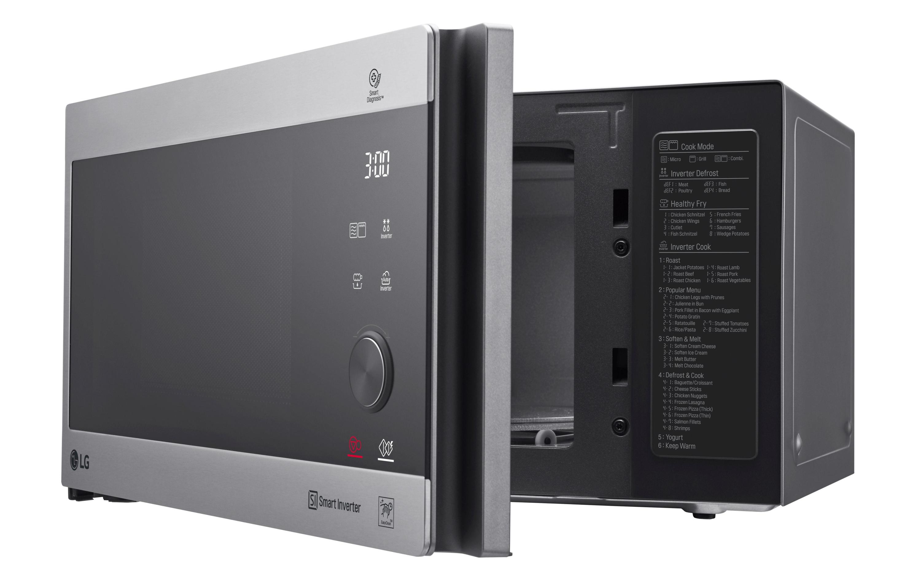 Mikrowelle NeoChef MH6565CPS Silber<br>1000 W-Mikrowelle mit präziser Temperaturregelung
