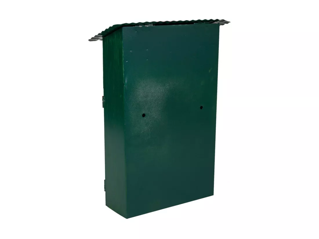 Boîte aux lettres en métal vert 27x11x37h