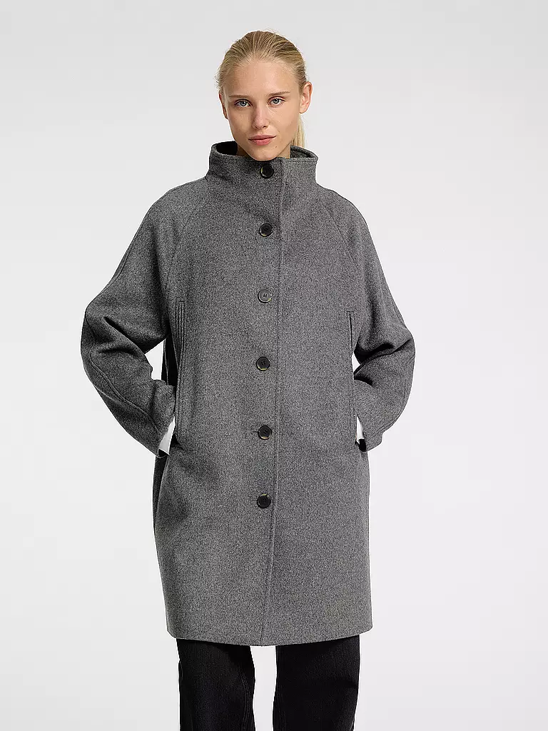SELECTED FEMME Wollmantel SLFVINNI grau