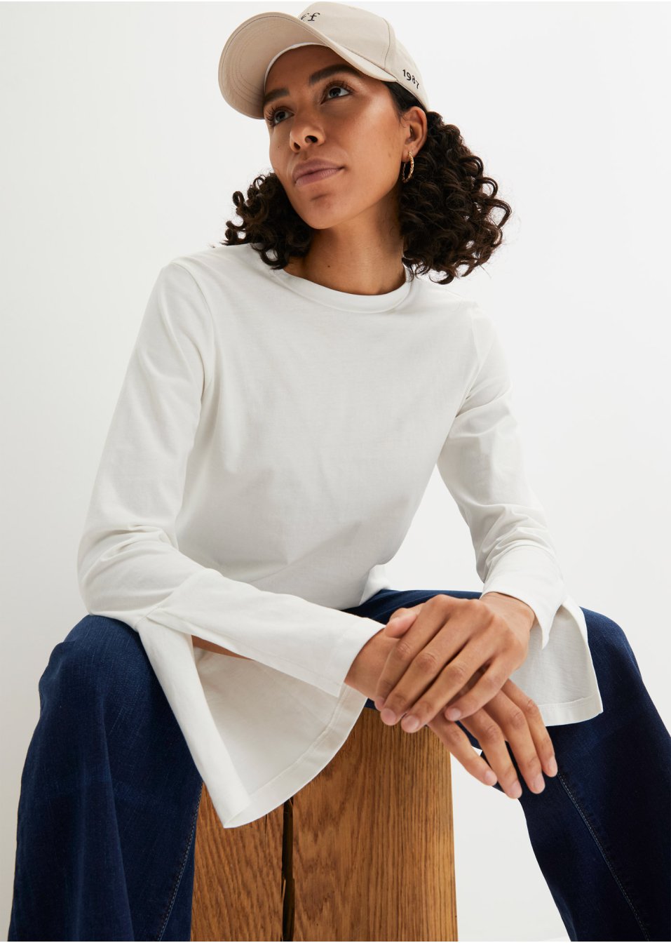 T-shirt à manches larges en coton