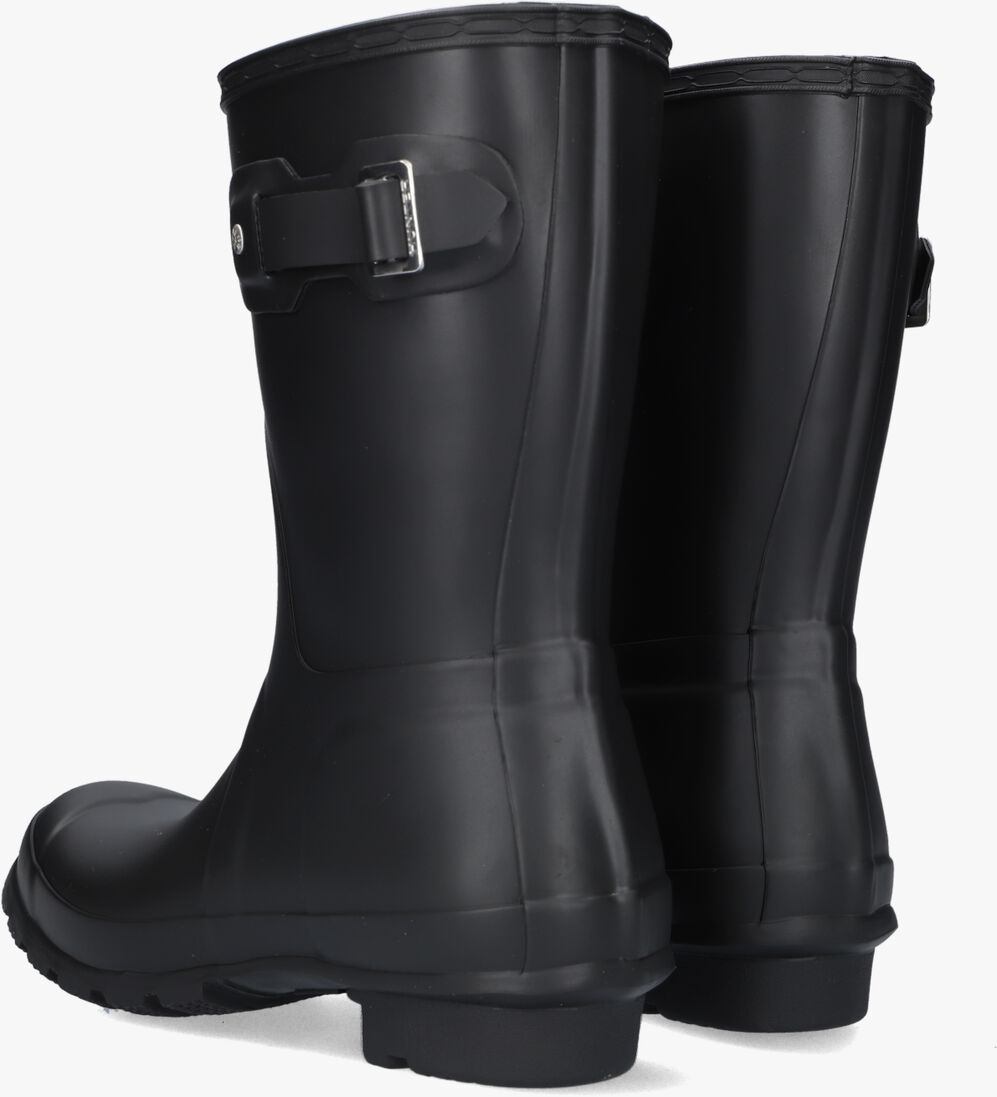 zwarte hunter regenlaarzen womens original short