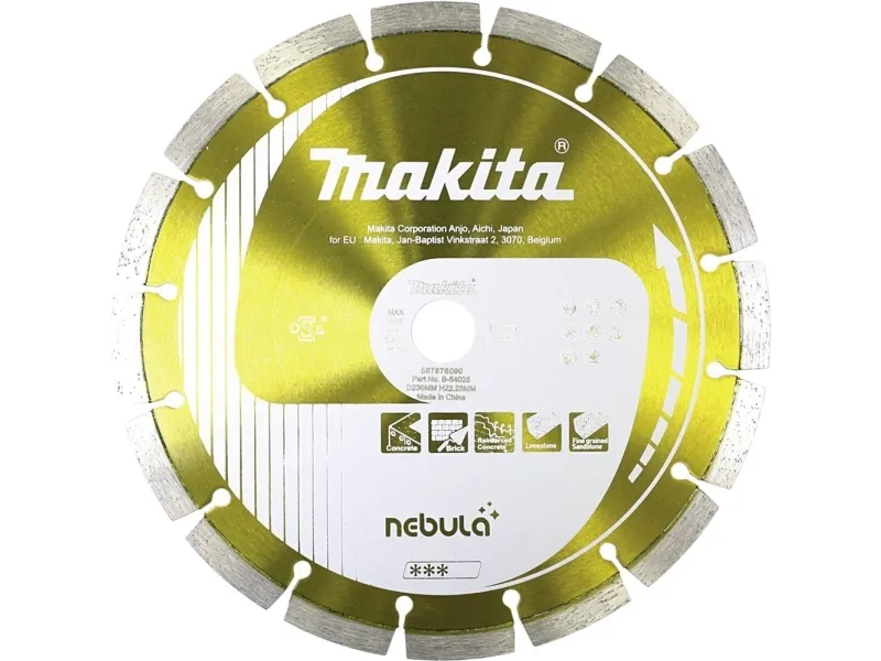 Makita Nebula - Diamantskæreskive - for beton, kalksten, forstærket beton, mursten, finkornet sandsten - 230 mm