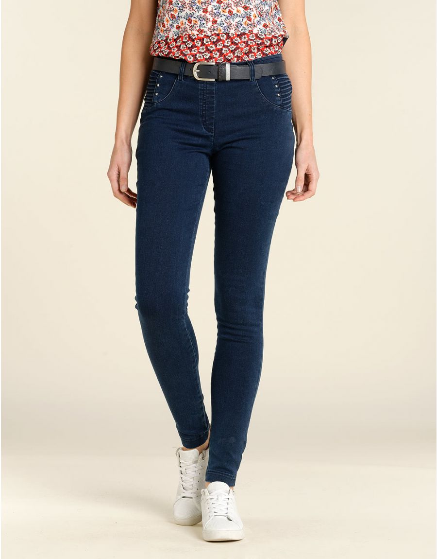 Jean slim jegging brut