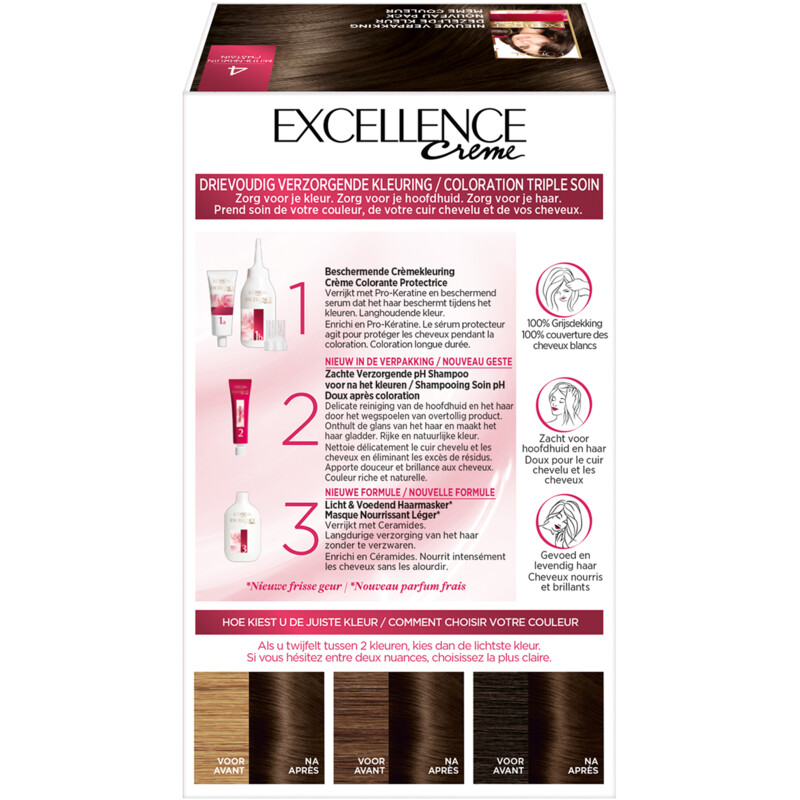 L'Oréal Excellence crème middenbruin 4