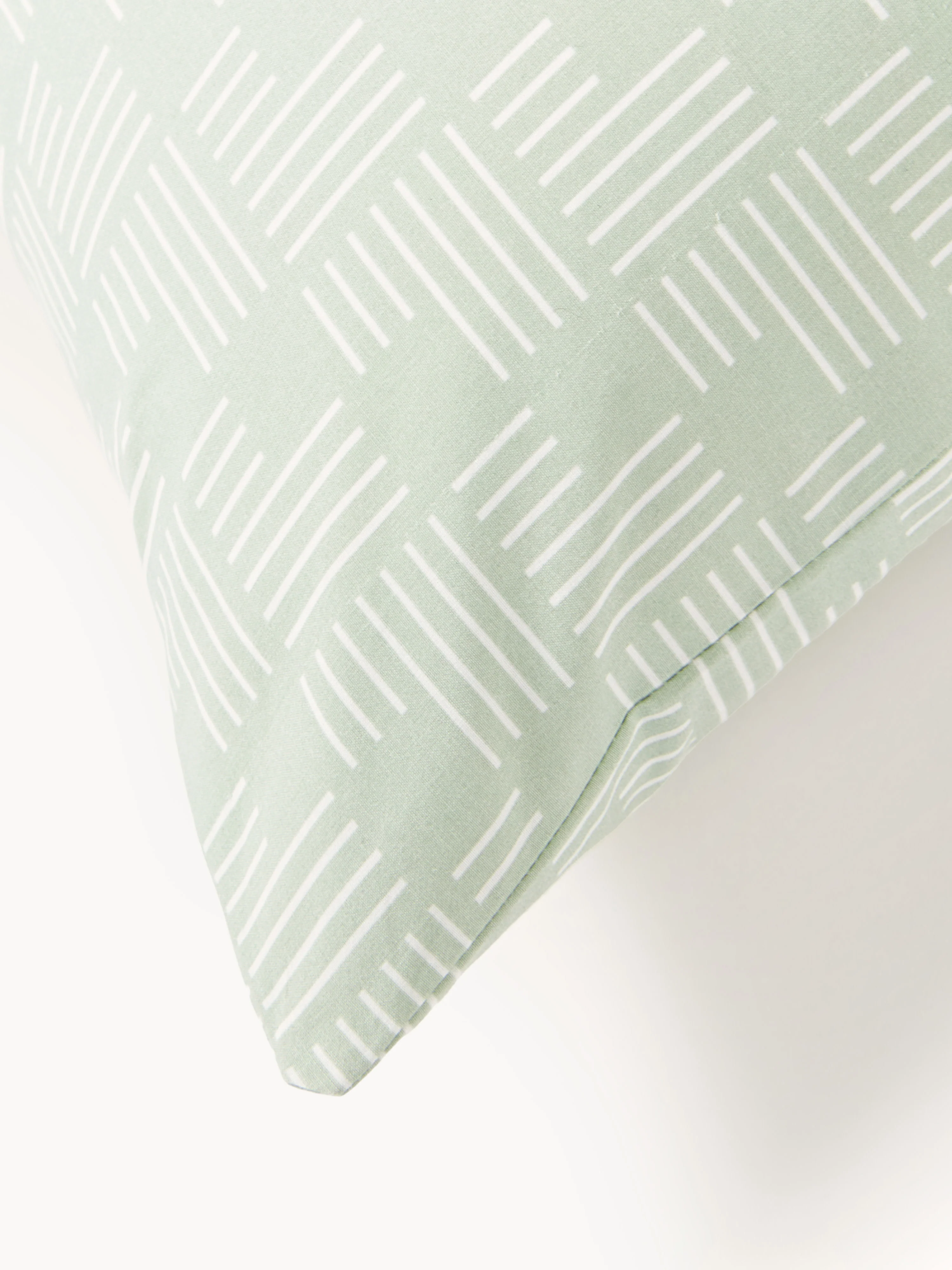 Katoenen perkal kussenhoes Inki met geometrische print