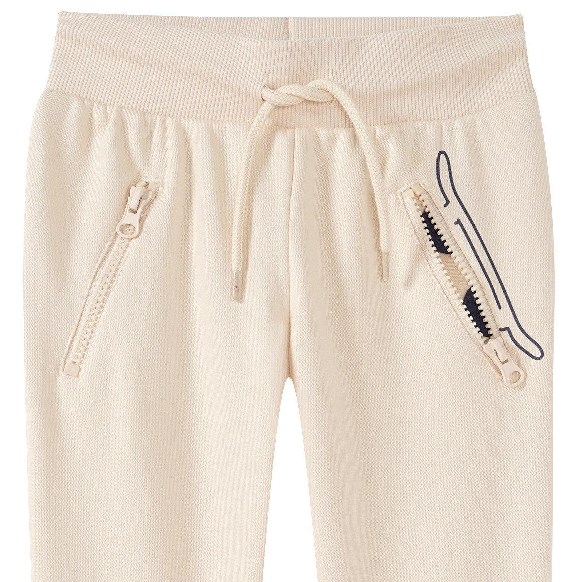 Topolino Jungen Jogginghose mit Skateboard-Print creme