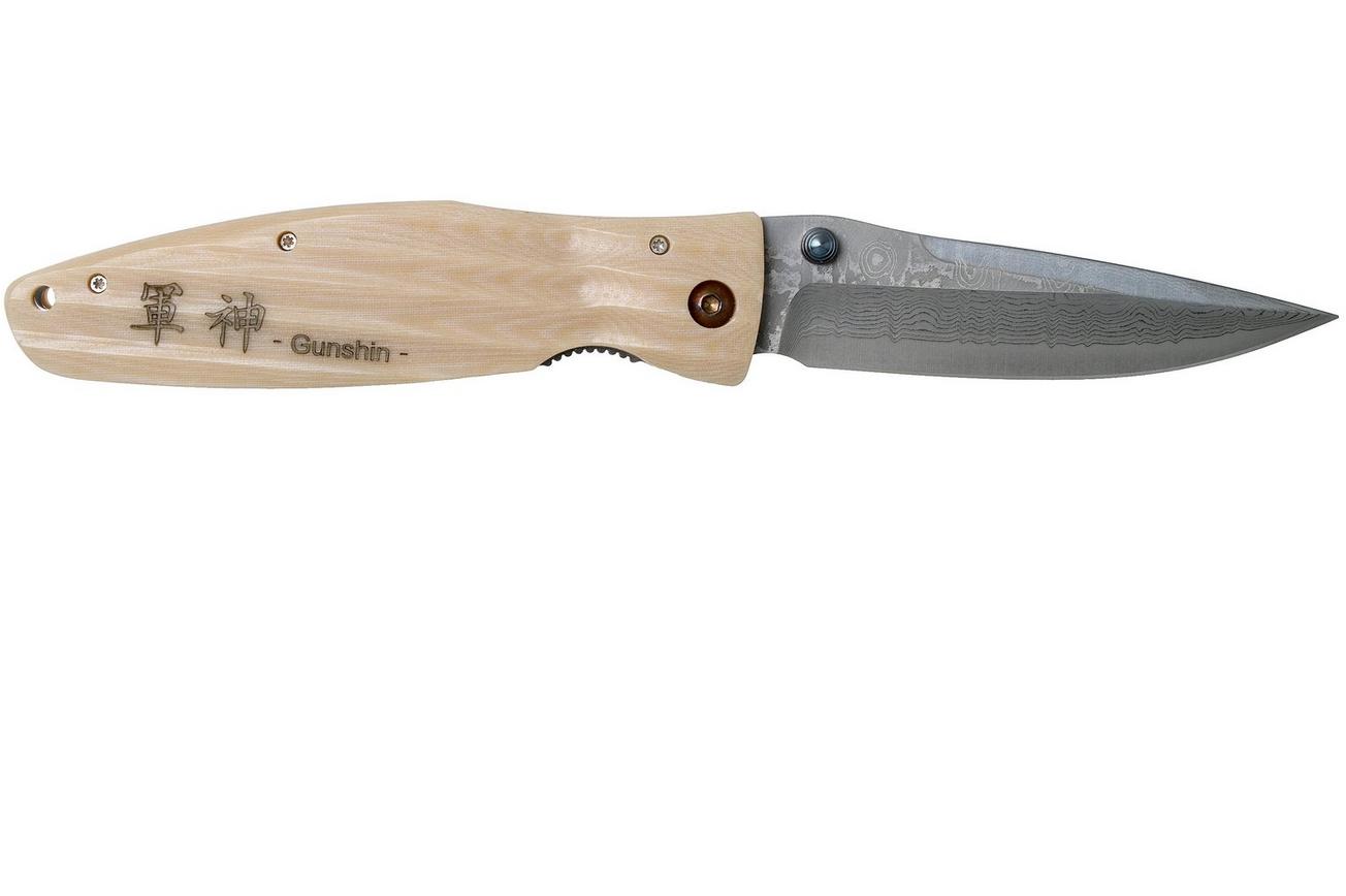 Mcusta MC-0185D Sengoku Uesugi Kenshin, white micarta, herenmes