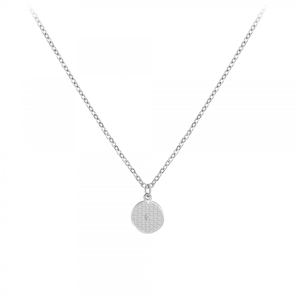 Collier multi-rangs SC Crystal orné d'un véritable diamant blanc