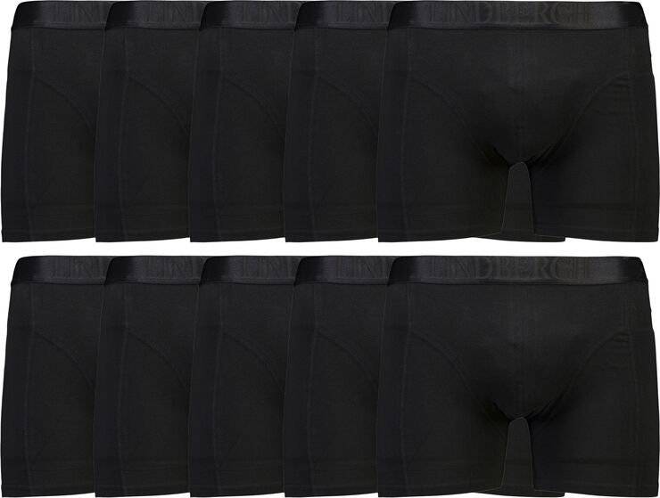 Lindbergh Cotton Boxers solid 10-packs Sort