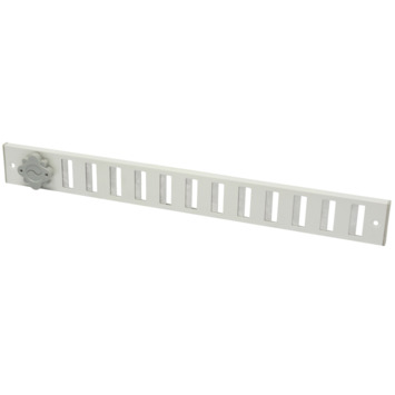 Sanivesk afsluitbaar schuifrooster aluminium wit 37x4 cm