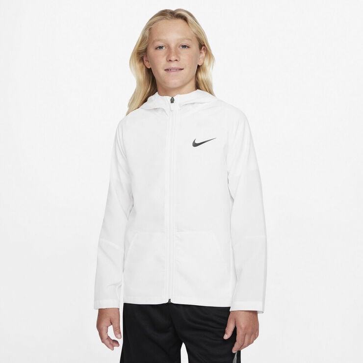 Nike Dri-FIT Woven træningsjakke Hvid