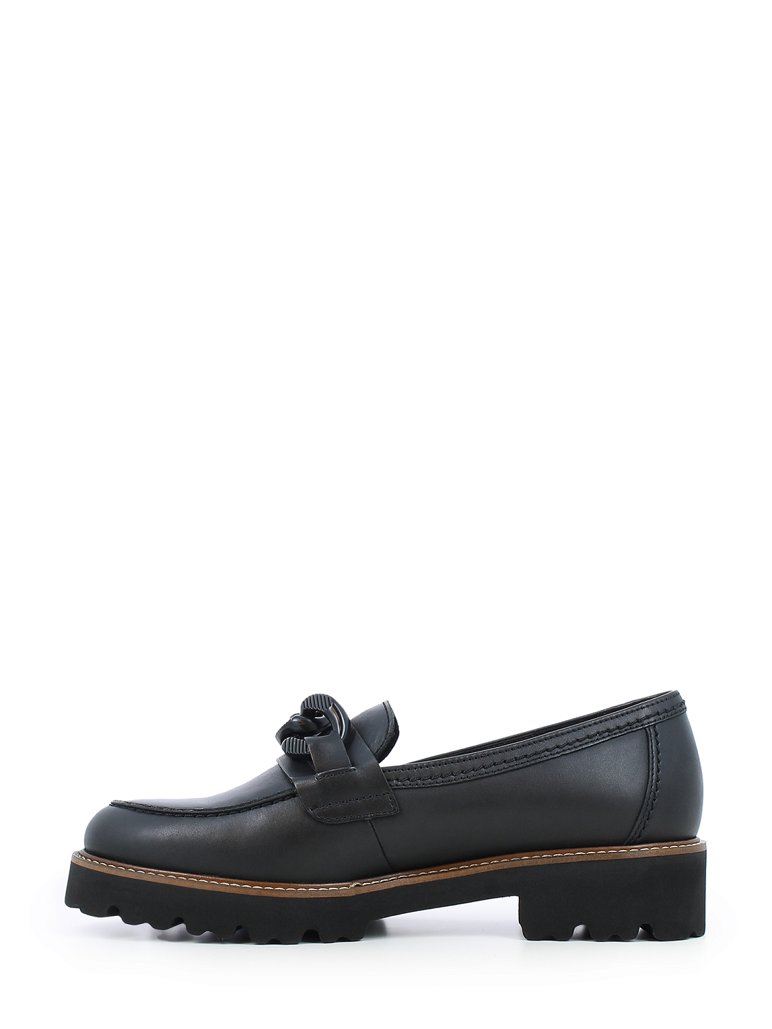 Gabor Black Natural Leather Loafer