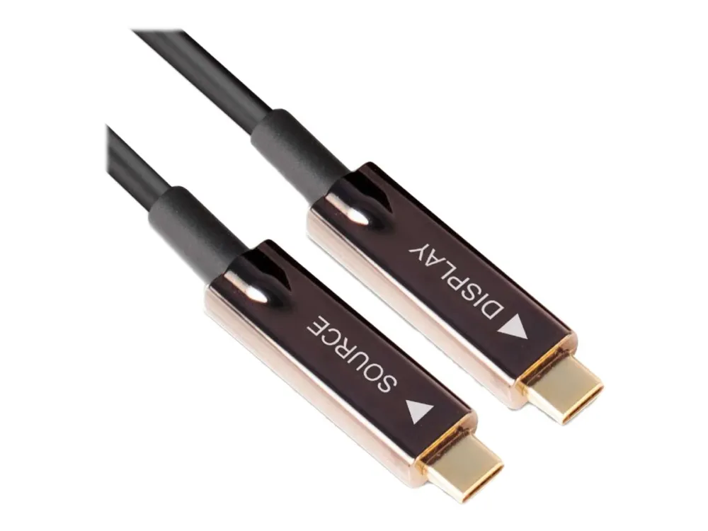 [OUTLET] - Club 3D - USB-kabel - 24 pin USB-C (han) til 24 pin USB-C (han) - USB 3.2 Gen 2 - 20 m - Active Optical Cable (AOC)