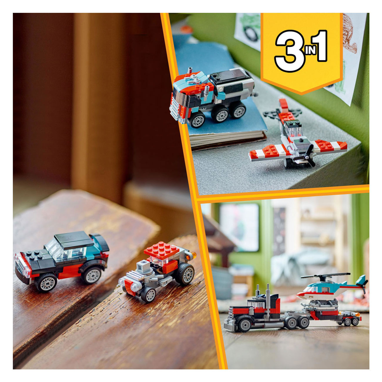LEGO Creator 31146 Truck met Helikopter