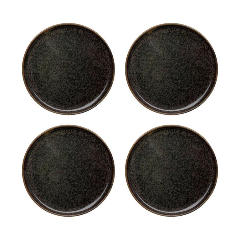 Serax Surface by Sergio Herman ontbijtbord Ø21 set van 4 Indi Grey