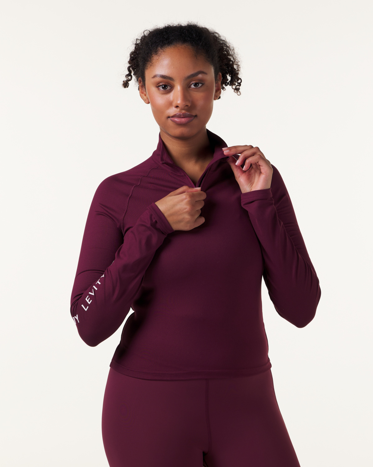 LEVITY Line Up 1\4 Zip Red Wine