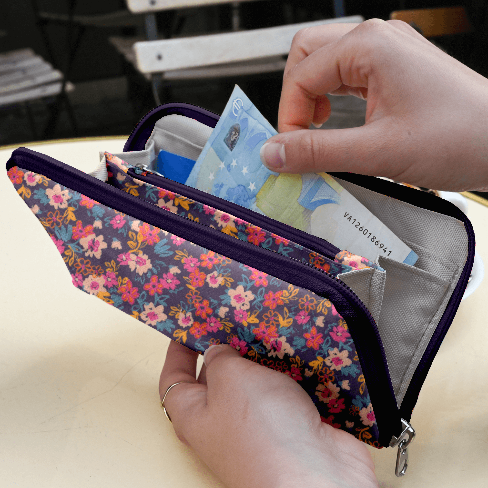 Portefeuille Charlie Hippie Fleurie