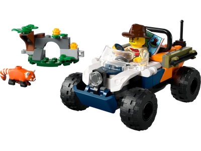 LEGO Jungleonderzoekers: rode panda-missie met terreinwagen (60424)