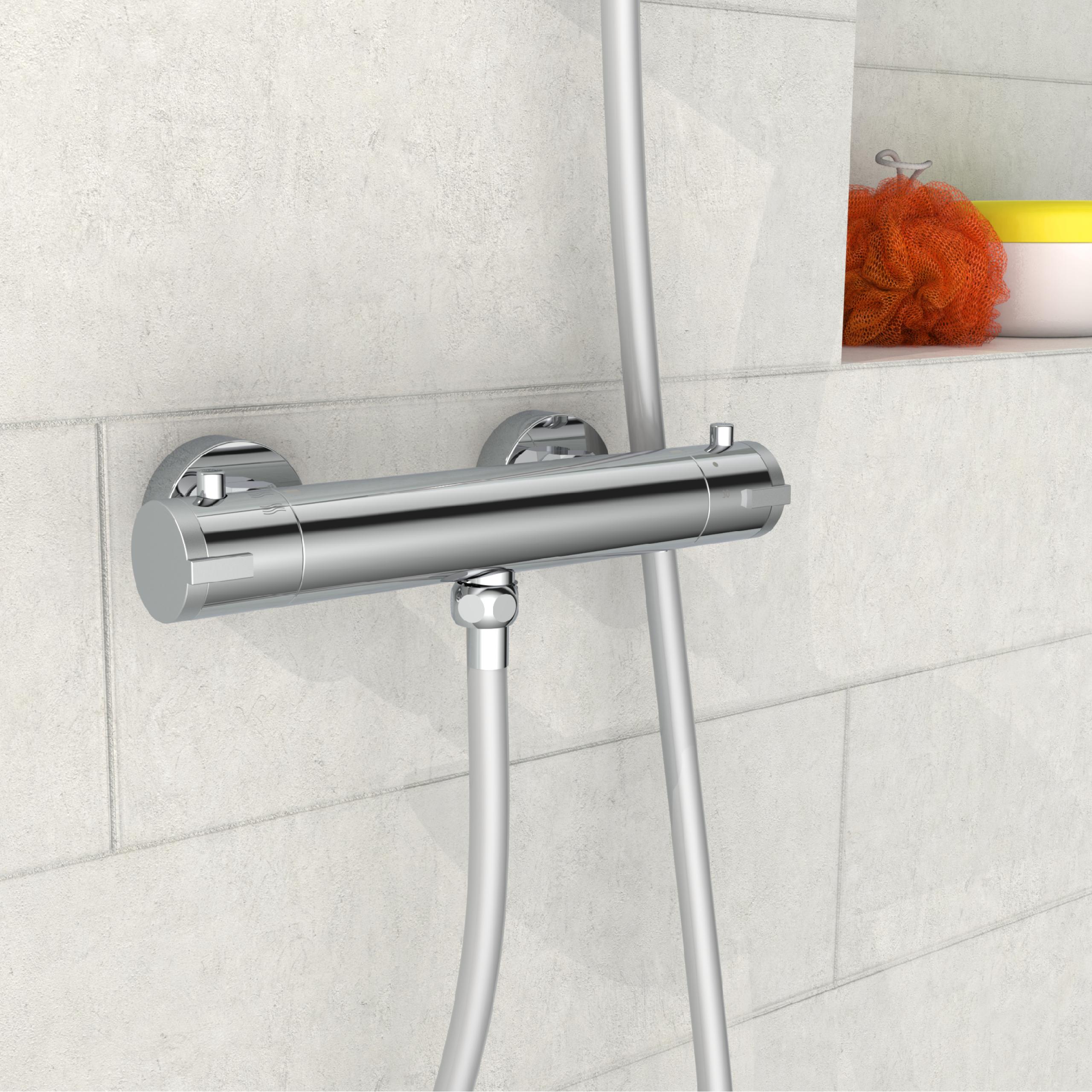 EISL Duscharmatur CLAUDIO mit Thermostat, Chrom