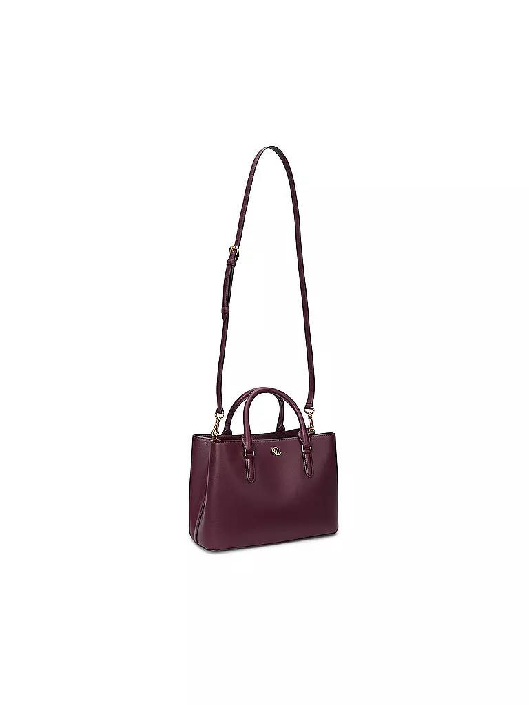 LAUREN RALPH LAUREN Ledertasche - Henkeltasche MARCY 26 Small dunkelrot