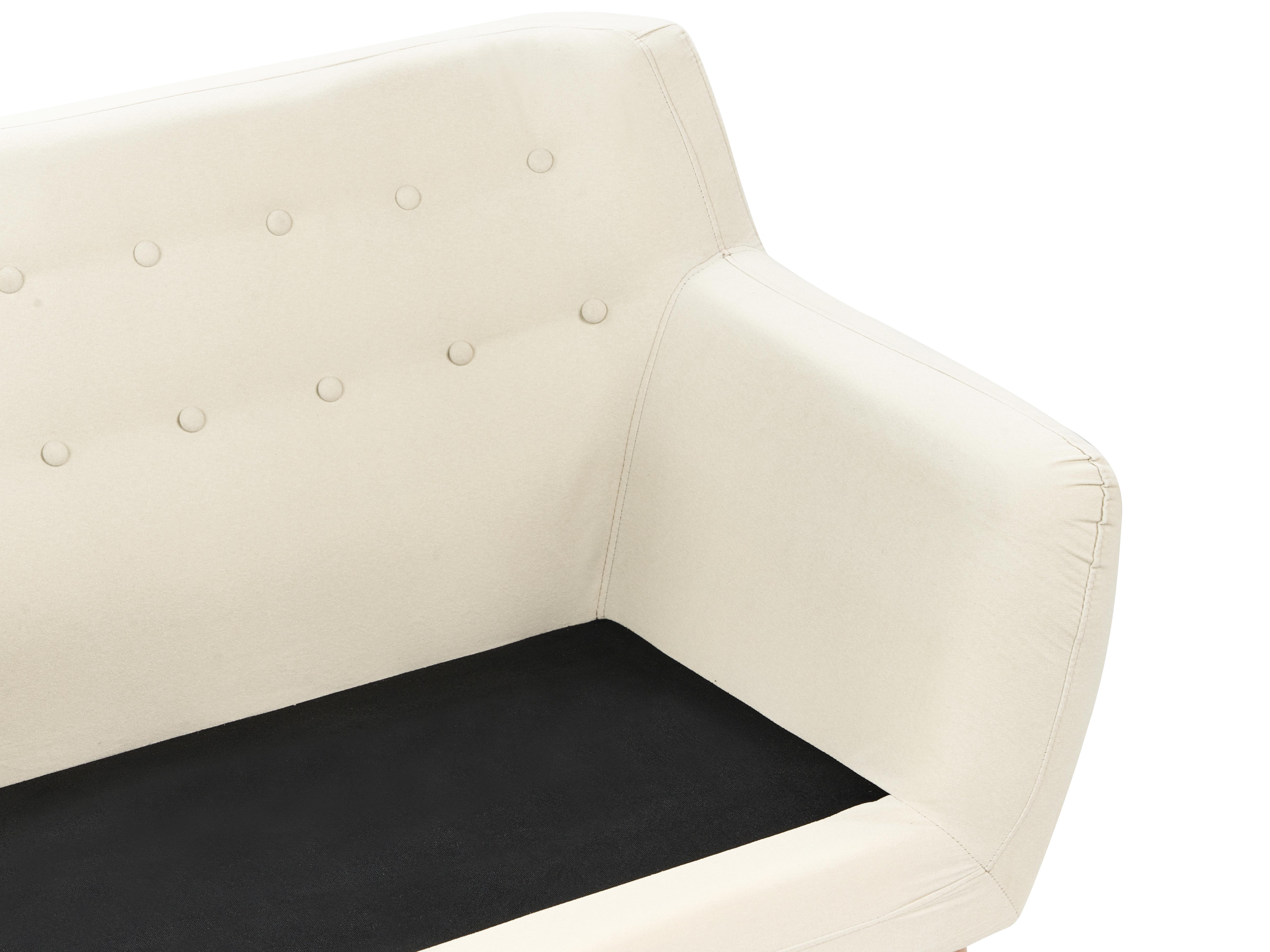 Bank 3-zits MOTALA Stof Lichtbeige