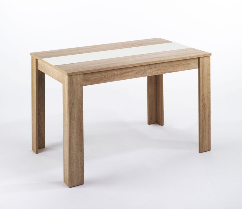 ByLIVING - Eettafel - Zwart/Wit - Melamine - Onderhoudsvriendelijk