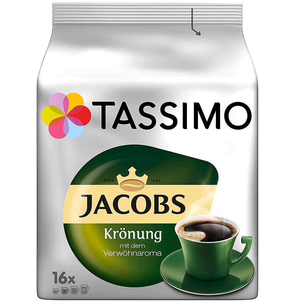 Tassimo Jacobs Krönung 16 Kaffee Kapseln MHD:22.8.25