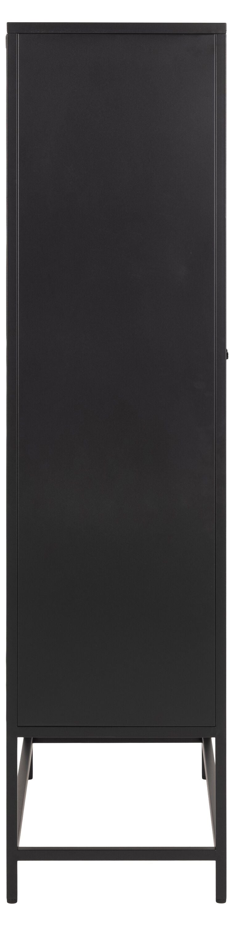 JAXTON Highboard - Schwarz / B: 80.0 cm x T: 40.0 cm x H: 160.0 cm