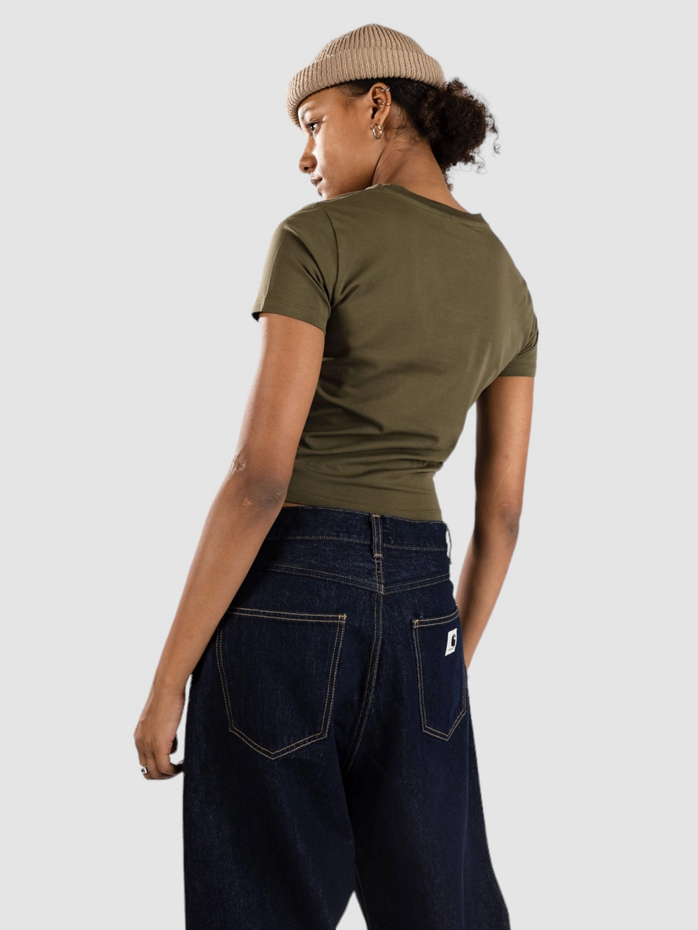Iriedaily Catty Emb T-Shirt warm olive