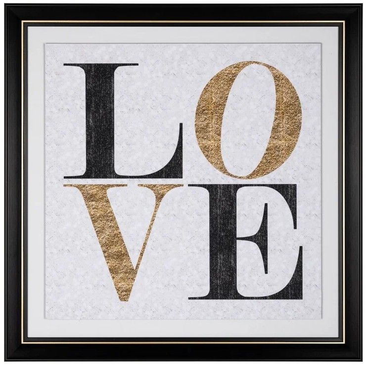 Wanddecoratie 212085 Amour B90 x D3.3 x H90 cm
