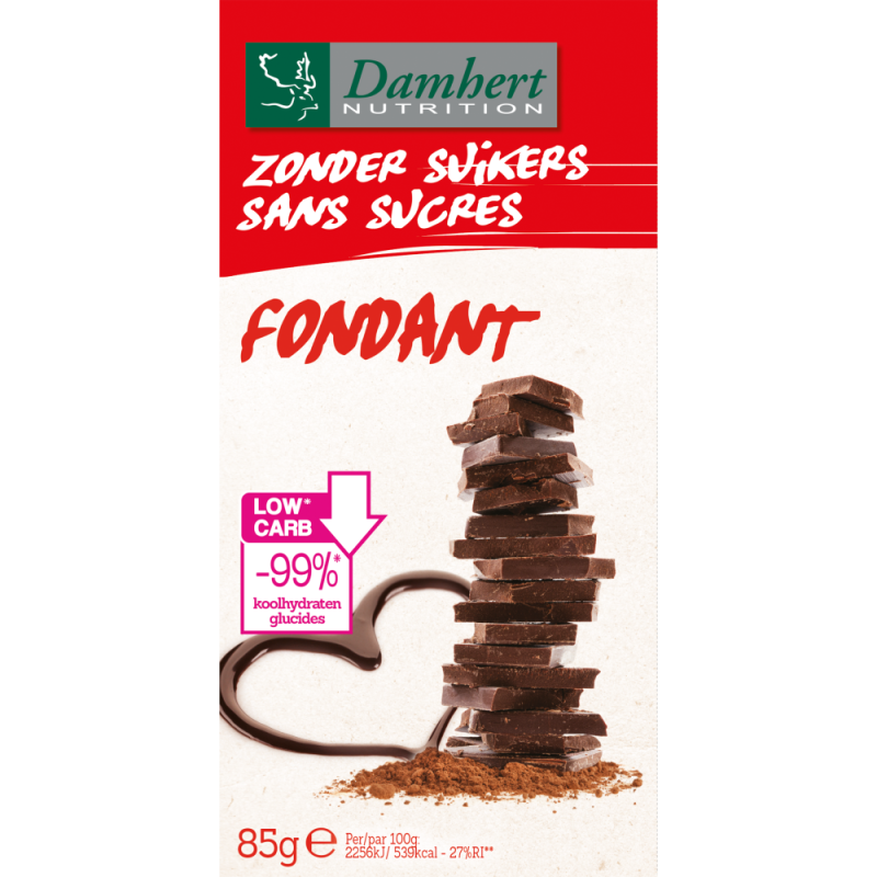 Damhert Chocoladetablet Fondant 85g
