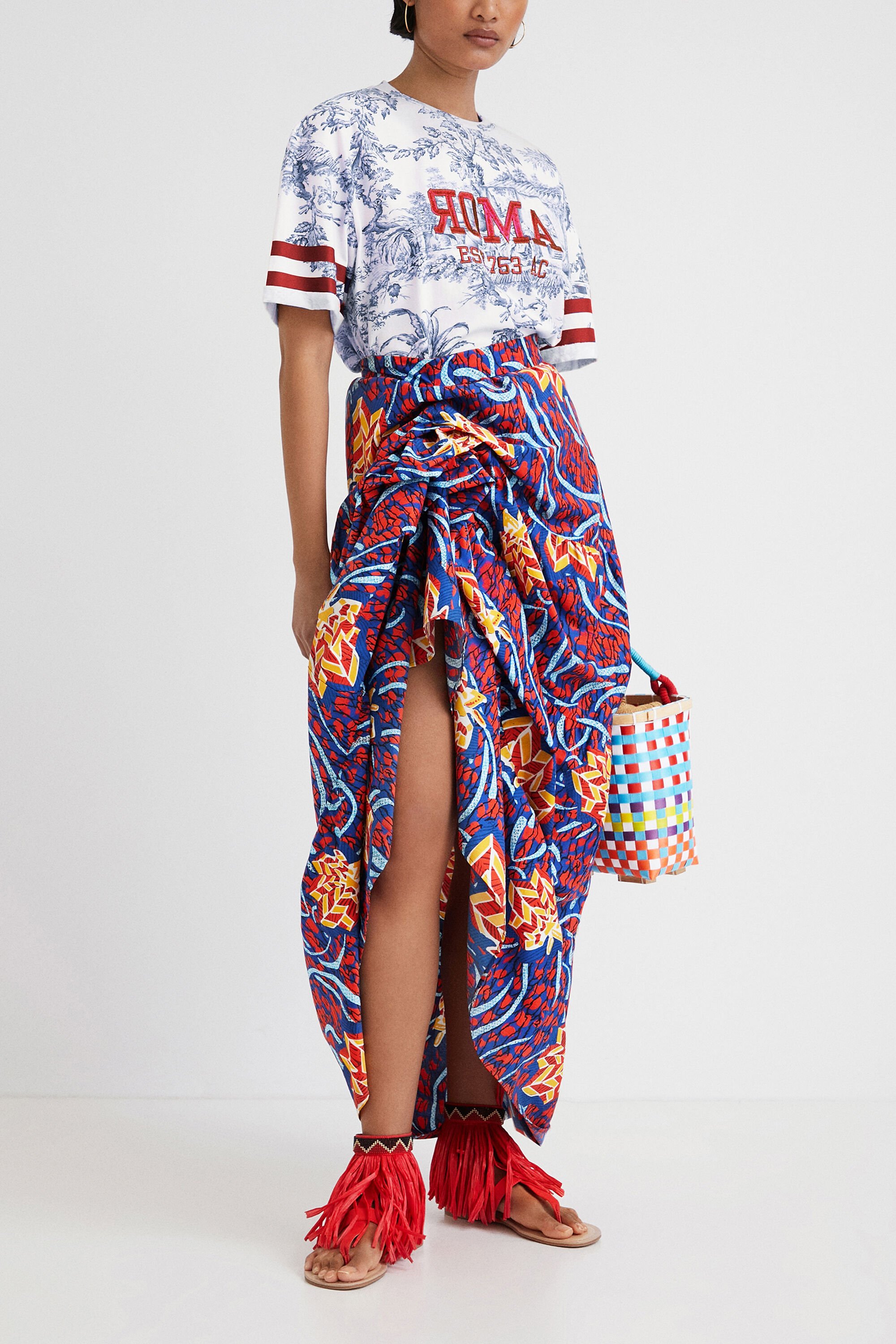 Jupe longue multi-style Stella Jean