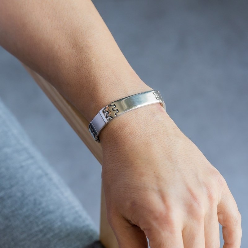 Gourmette Bracelet Homme en Acier