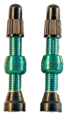 Paire de Valves Stan's Universal Presta 35 mm Bleu Turquoise