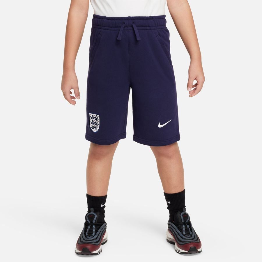Angleterre Short Jogging NSW Club French Terry - Purple Ink/Blanc Enfant