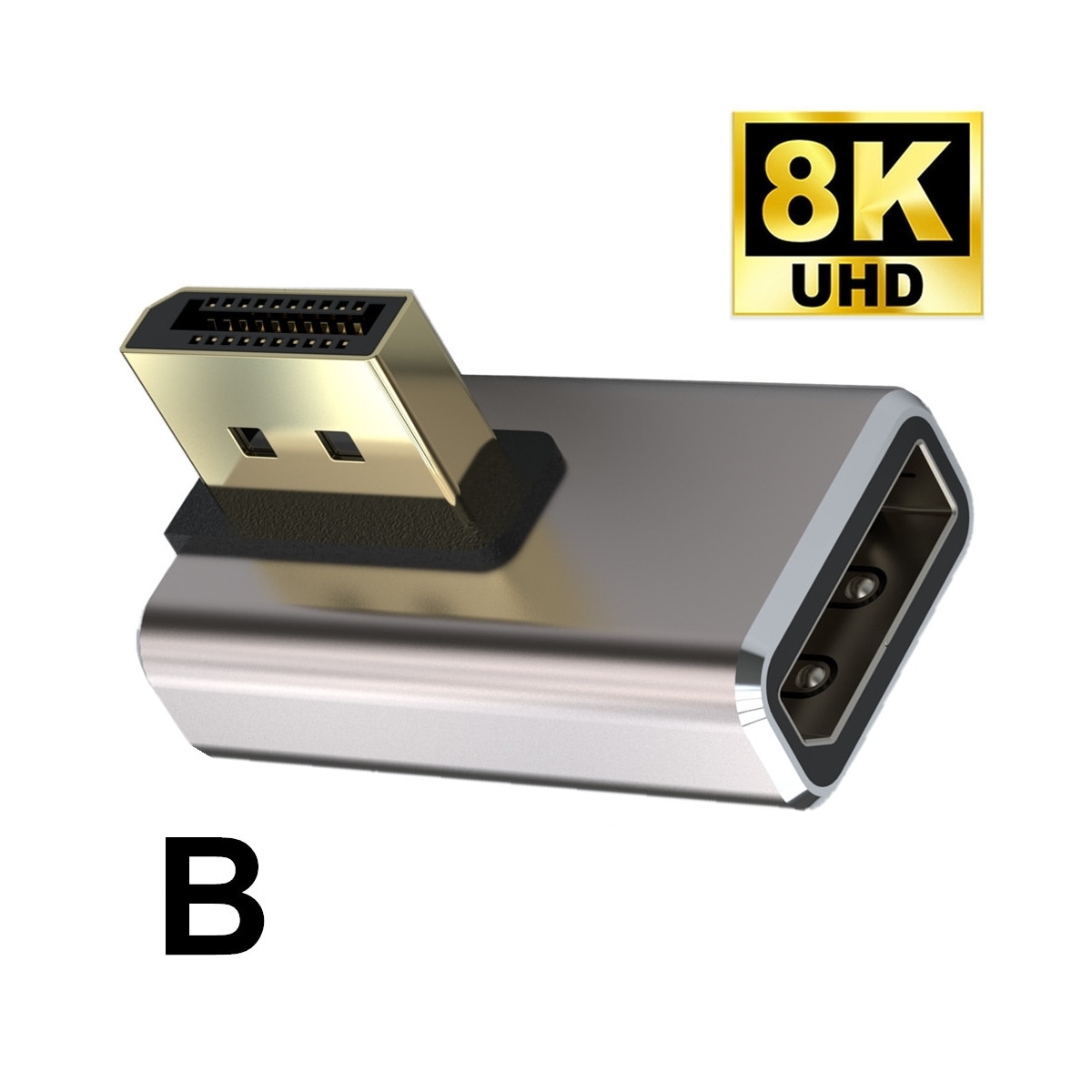 NÖRDIC Displayport-adapter hann til hunn 8K60Hz 4K144/120/60Hz
