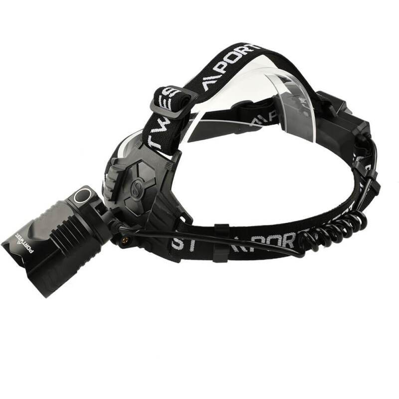 Portwest PA81 Lampe frontale focalisante haute puissance Noir