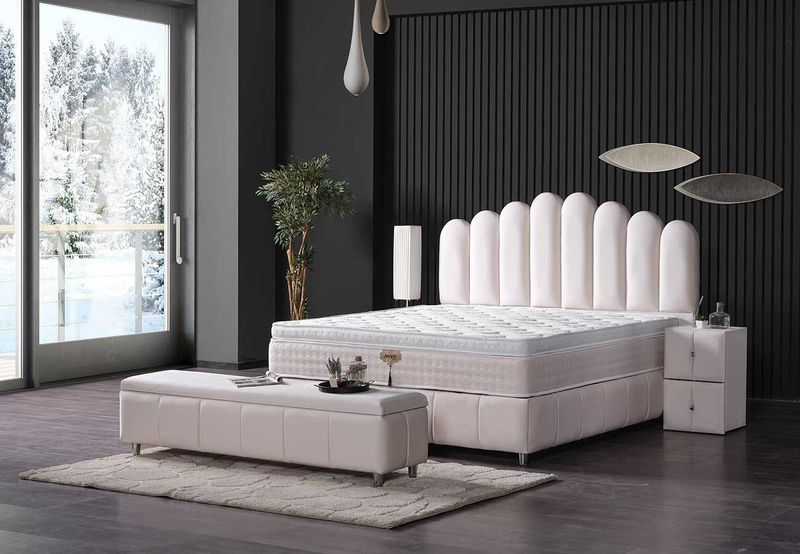 Loft - Boxspring - Velvet - 7-Zone Matras - Opbergruimte 1010 Liter