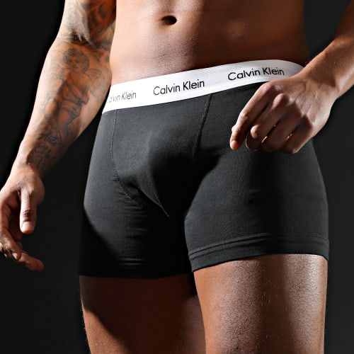 Lot De 3 Boxers Cotton Stretch U2662G Noir Gris Blanc