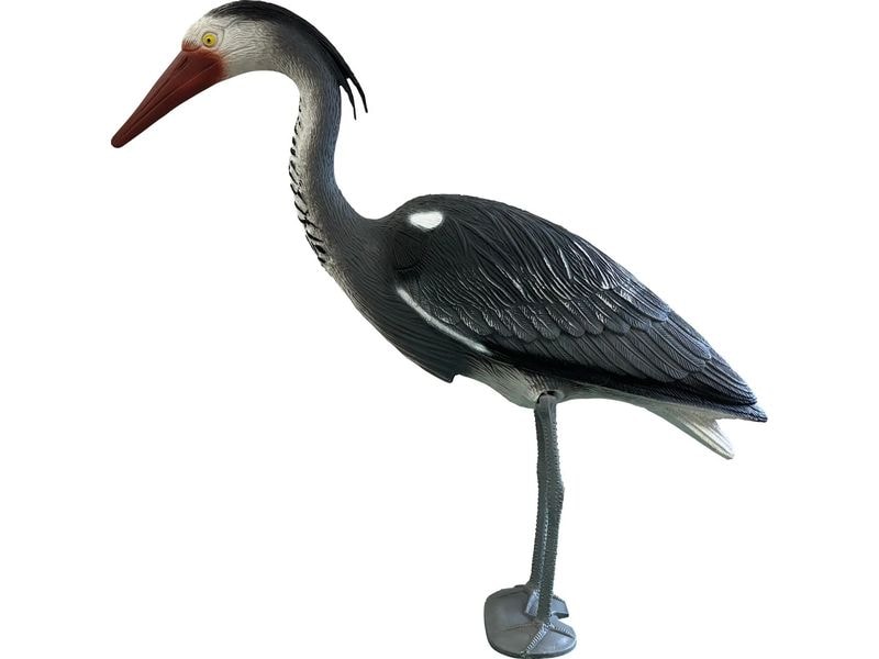 SuperFish Deko Vogel Graureiher Naturähnlicher Deko-Reiher für am Teichrand
