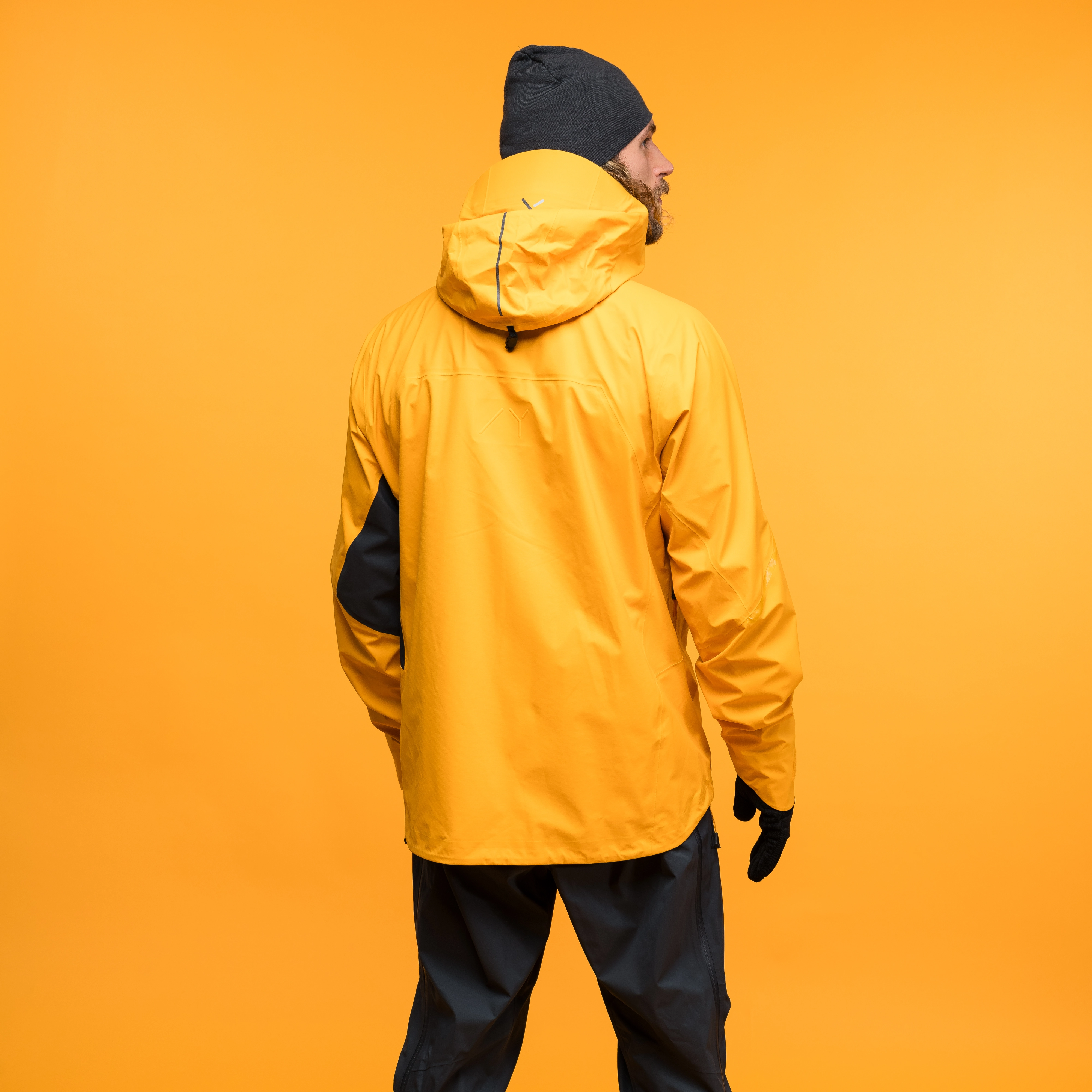 Y MountainLine Breathe 3L Shell Jacket Men Mango Yellow