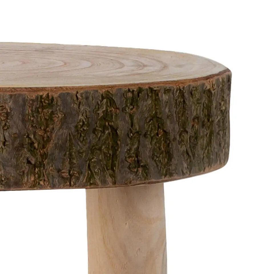Bijzettafeltje Decowood - hout - D31 x H32 cm