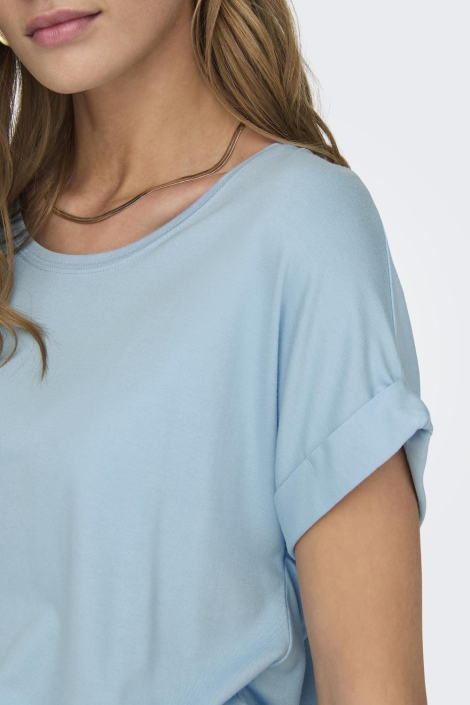 Only blauwe dames t-shirt