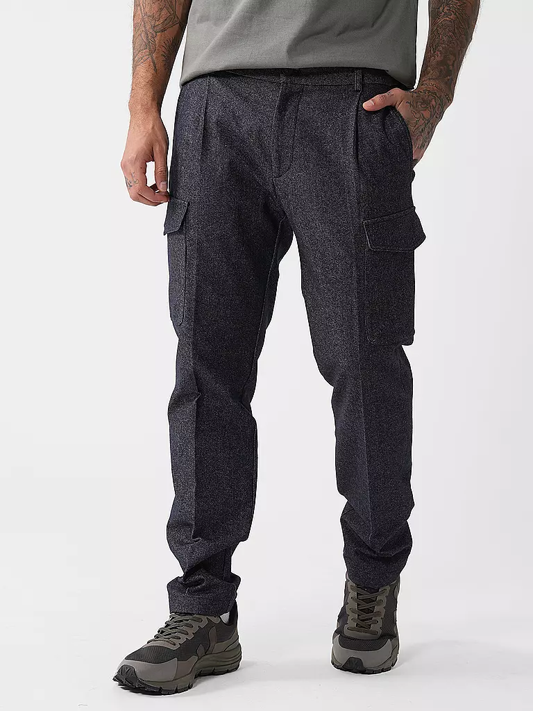 WINDSOR Cargohose DEFATO dunkelblau
