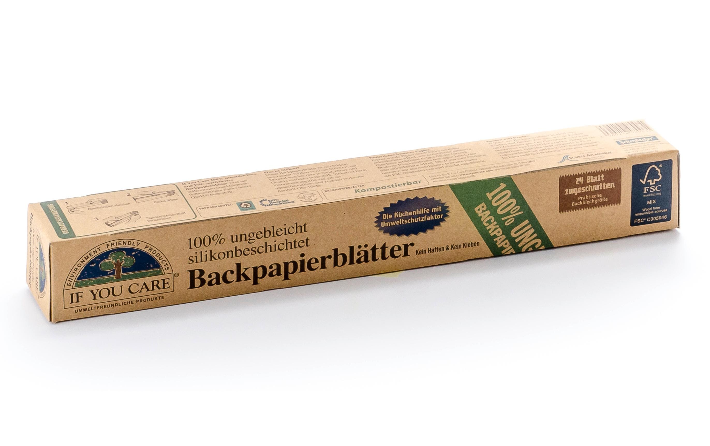 Backpapier 24 StückBackpapier mit Antihaft-Silikonbeschichtung