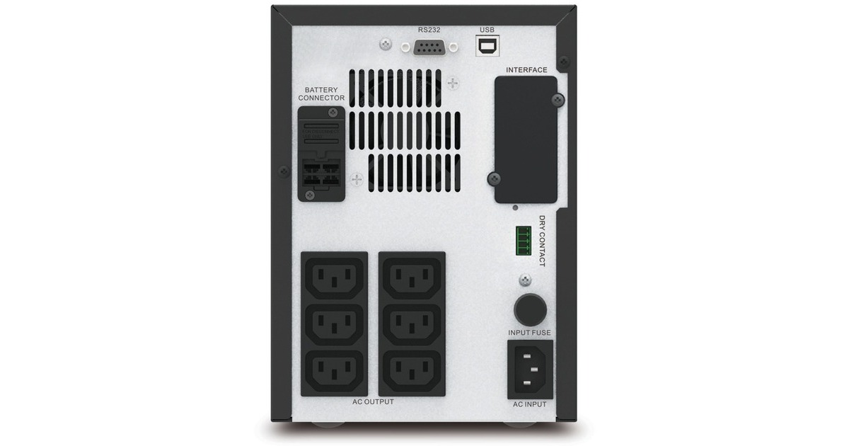 APCEasy-UPS SMV 750VA, 230V, AVR, IEC ups  (Zwart, 6x C13, SMV750CAI)