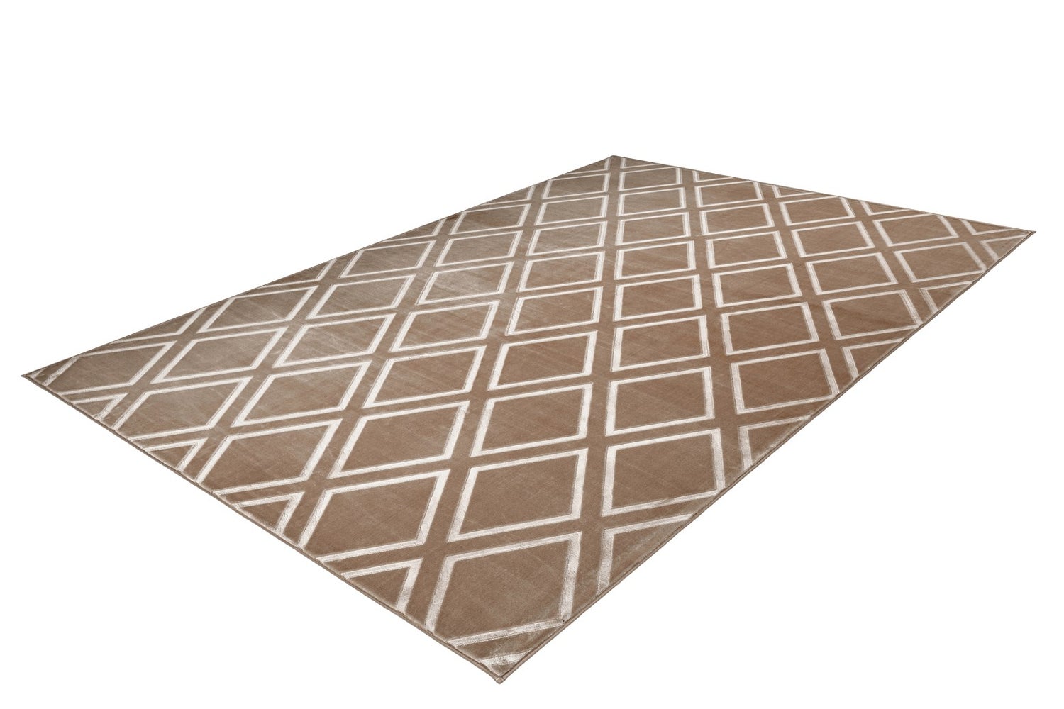 Kortpolig vloerkleed Blissique Taupe Modern, Klassiek 80 x 300 cm
