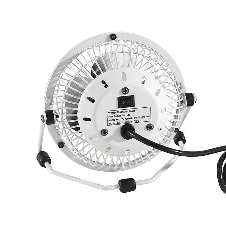 Mini ventilateur USB TX-401D-U blanc ø10 cm, 4W