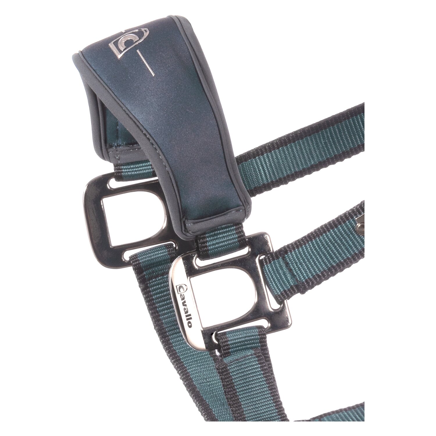 Cavallo Halfter CAVAL SOFTSHELL HEAD COLLAR  - silver pine