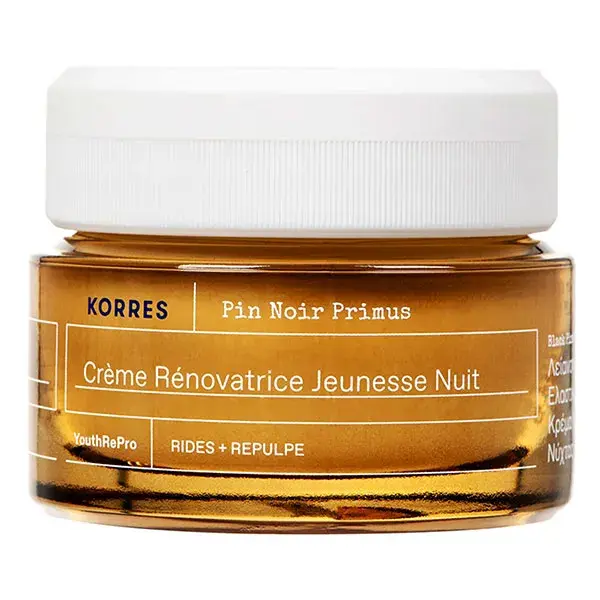 Creme Noturno Korres PRIMUS BLACK PINE 40ml - Restaurador da Juventude
